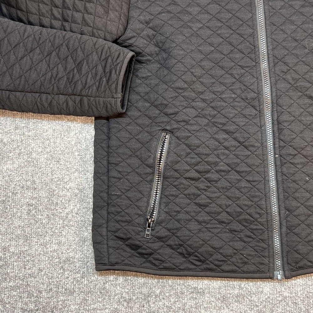 Marine Layer Jacket Womens Medium Black Quilted Full Zip Tech Summit Databricks - Picture 3 of 11
